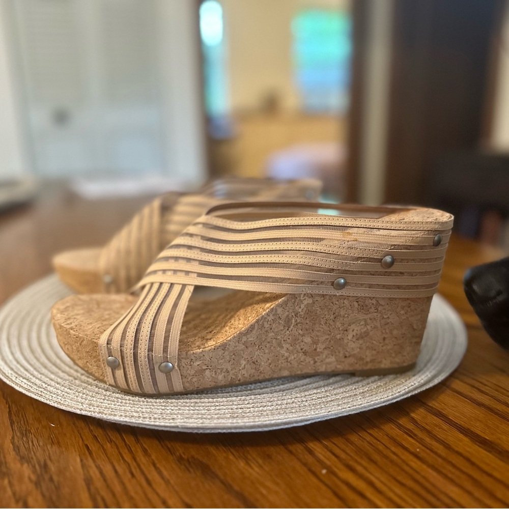 COPY - NWT lucky brand Miller Cork Wedge Platform Size 10